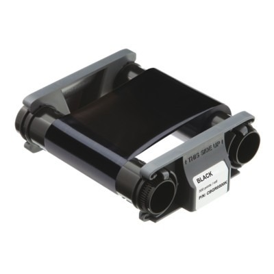 Evolis — Ruban monochrome noir Blackflex, 500 impressions, pour cartes en papier — réf. CBGR0500F