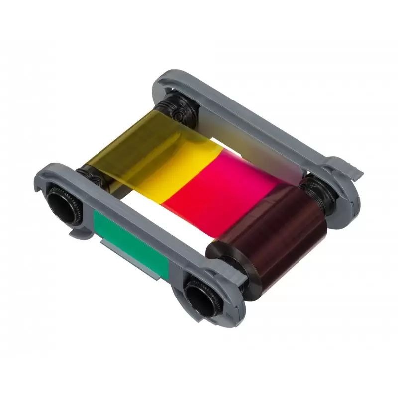 Evolis — Ruban couleur YMCKOO, 250 impressions — réf. R6F207NAAA